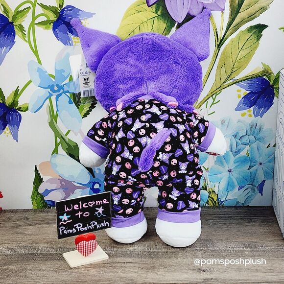 Build A Bear Sanrio 16" KUROMI, BAKU Mini 8" Hello Kitty Sleeper Plush Christmas - Picture 3 of 16